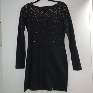 Juicy Couture Embellished Long Sleeve Mini Dress